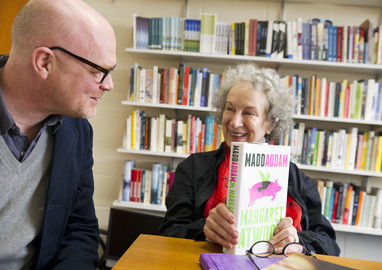 Margaret Atwood and a book